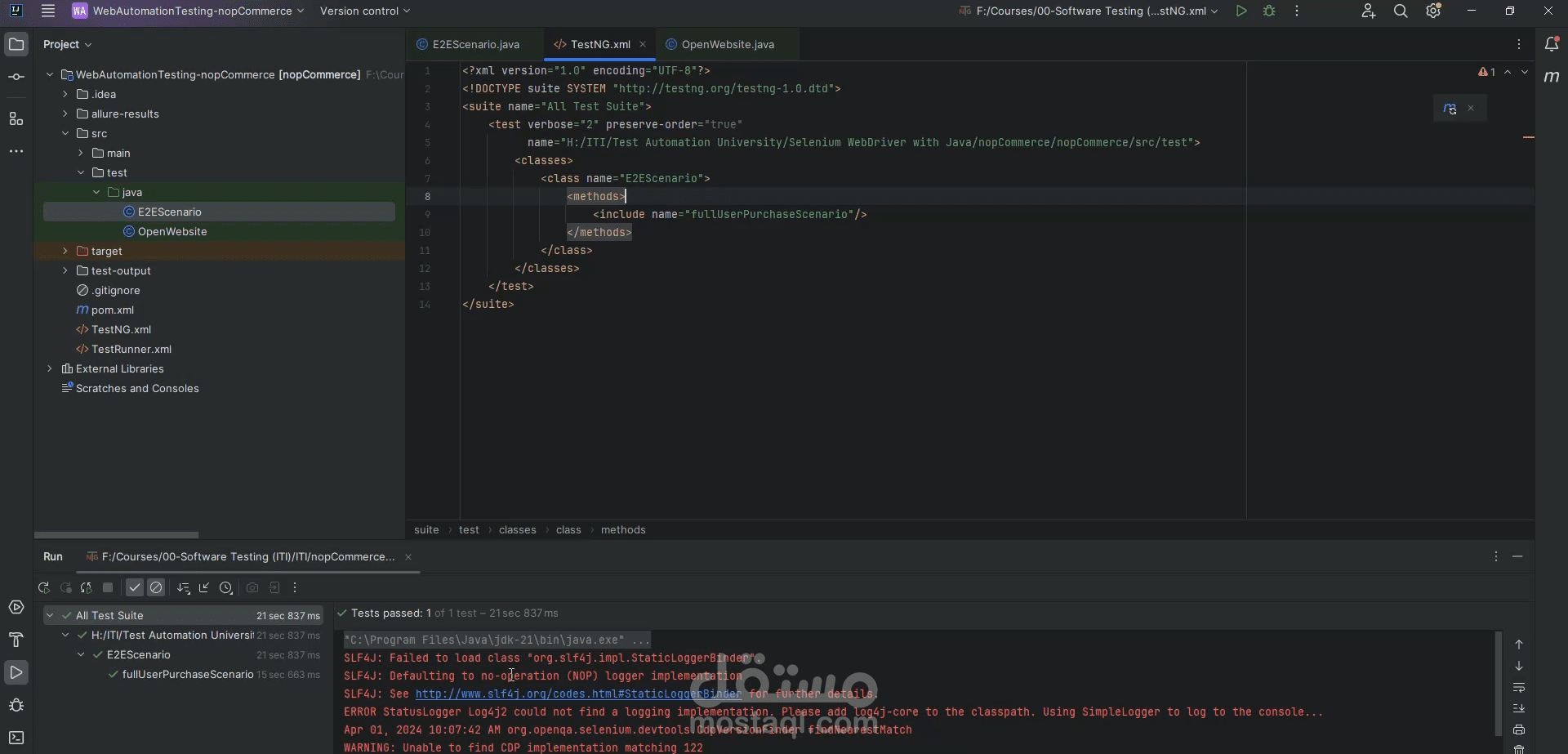 GUI Automation Testing (nopCommerce)