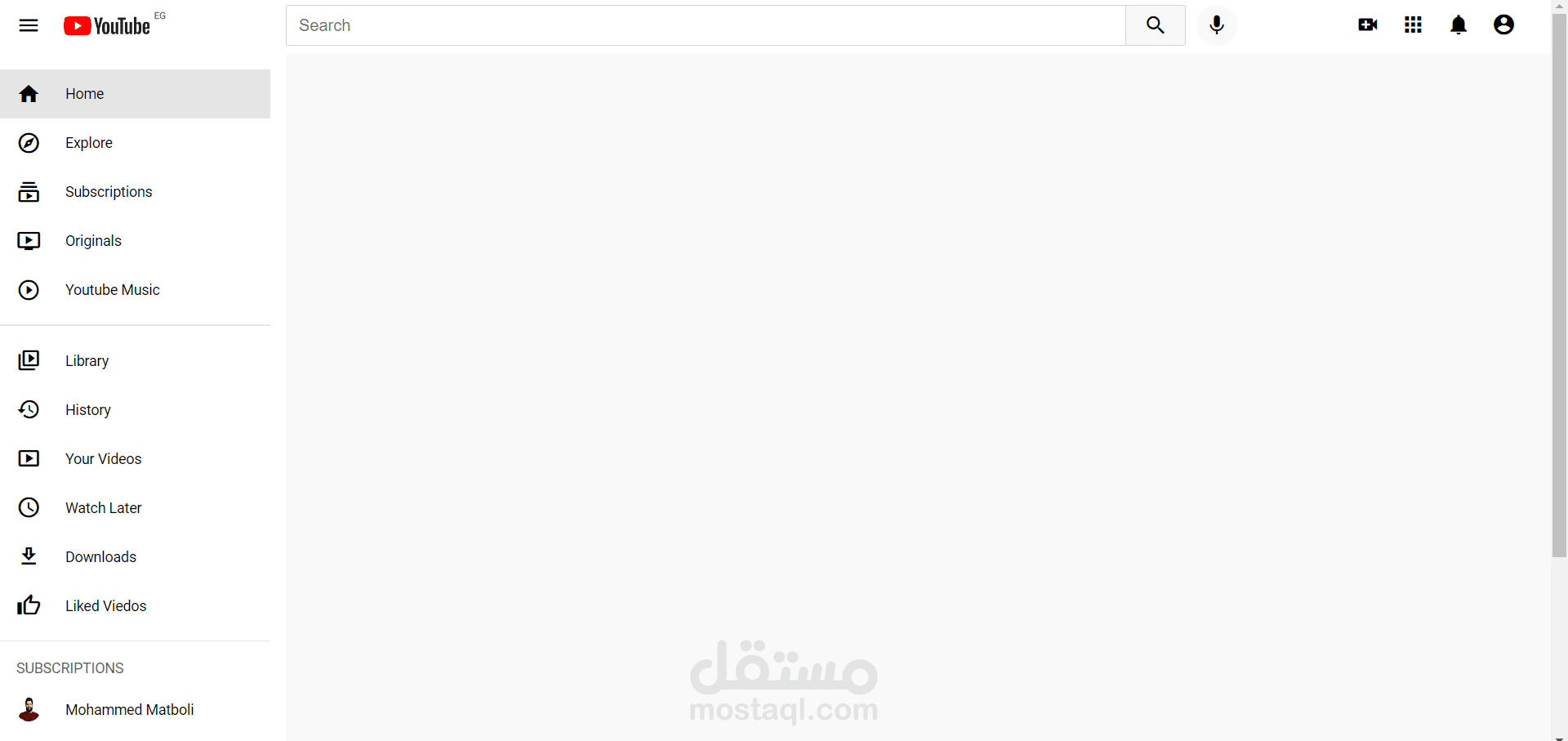 هيكل يوتيوب ويب