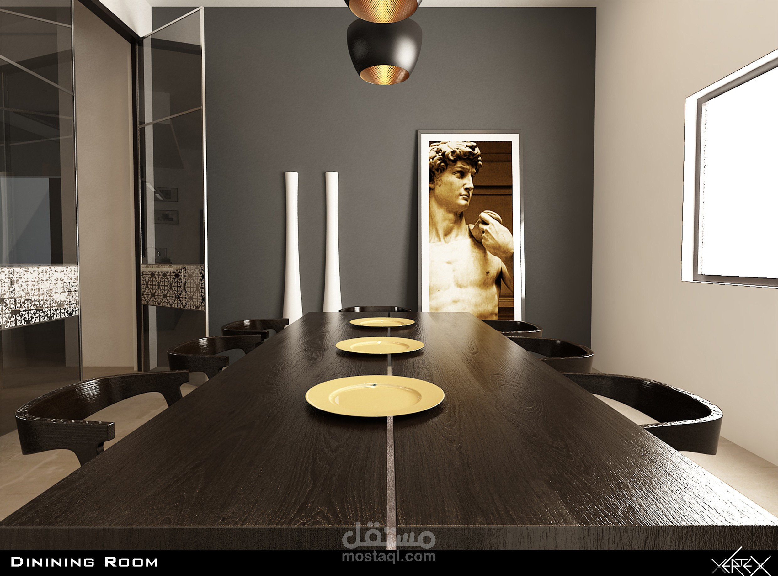 تصميم داخل لفيلا(مودرن)