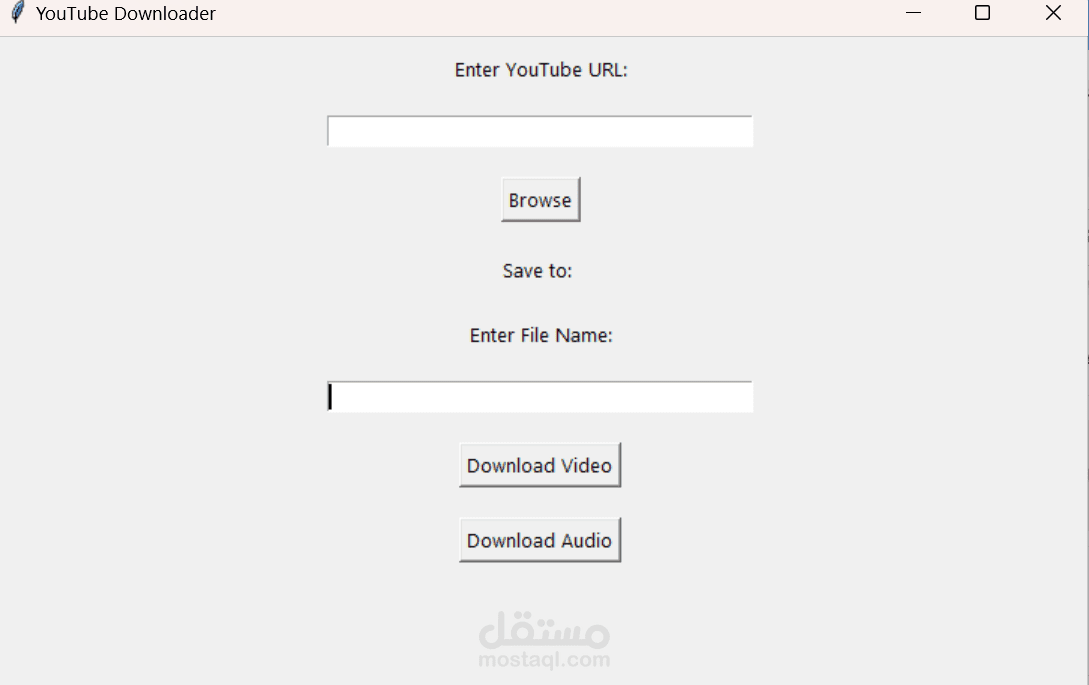 Audio and video downloader