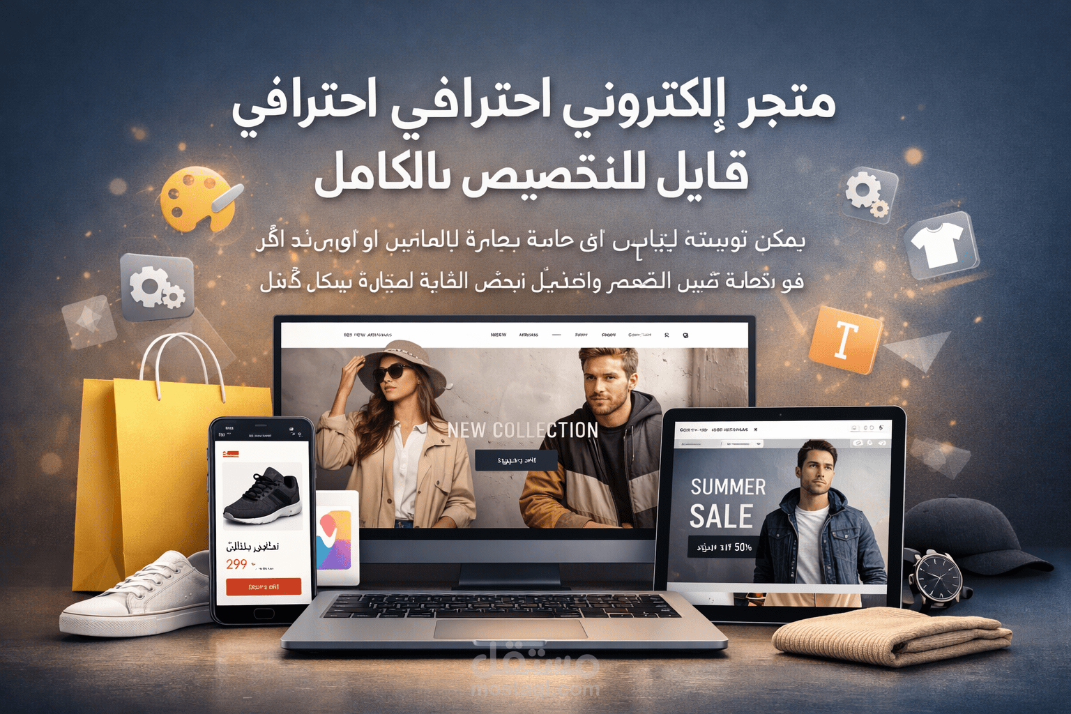 متجر الكتروني خاص بالملابس