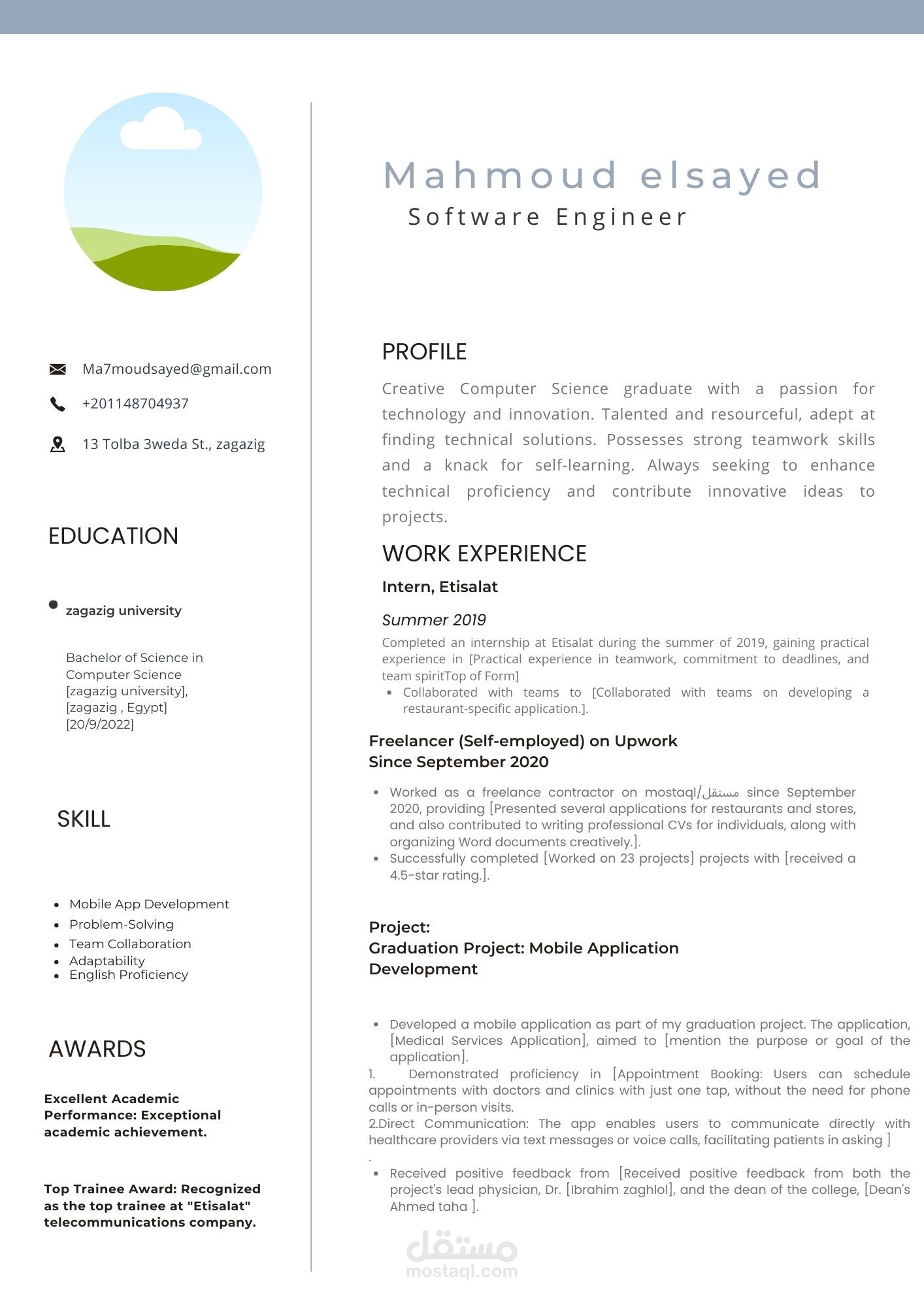 Modern CV