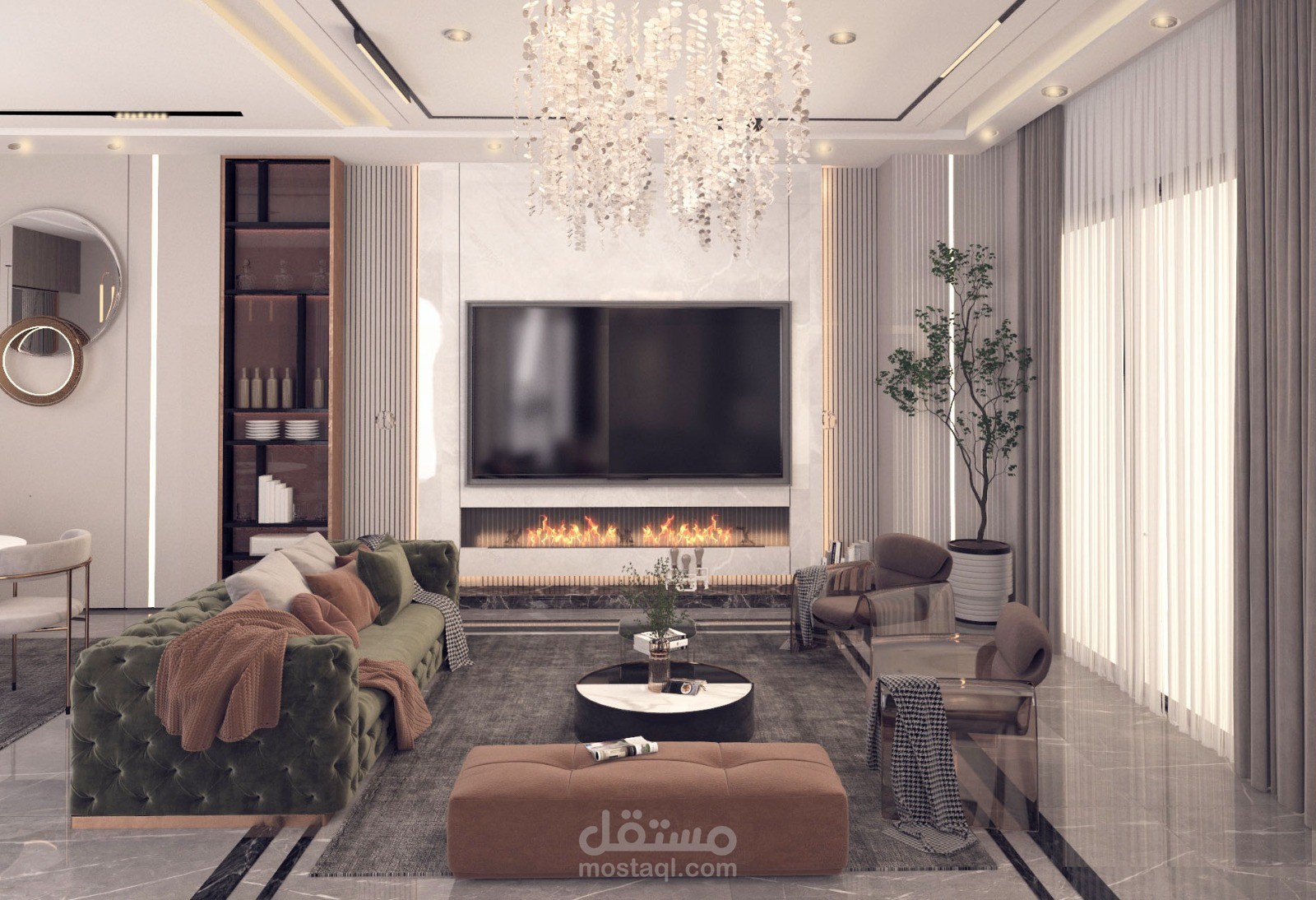 تصميم فيلا بمدينه اكتوبر مساحه ٣٠٠ متر