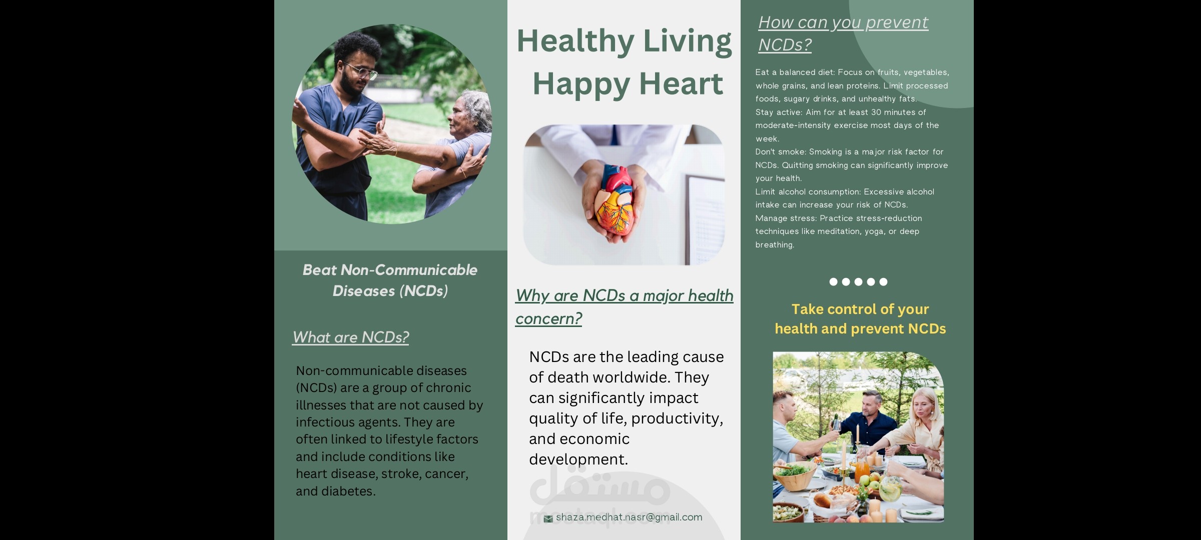 Non communicable diseases Leaflet translated into Arabic