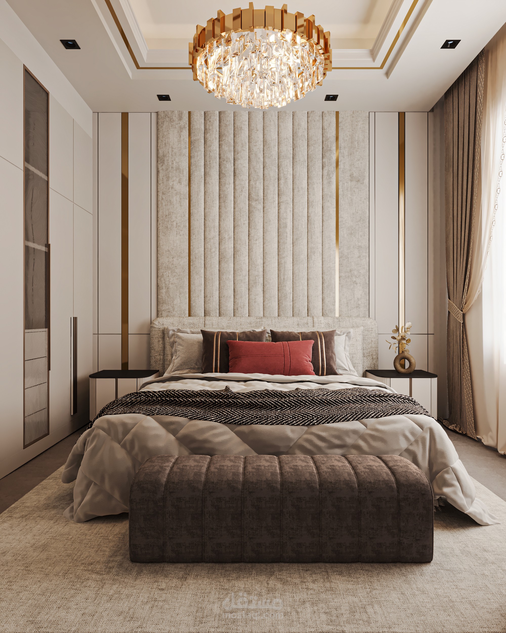 تصميم داخلي لغرفة نوم