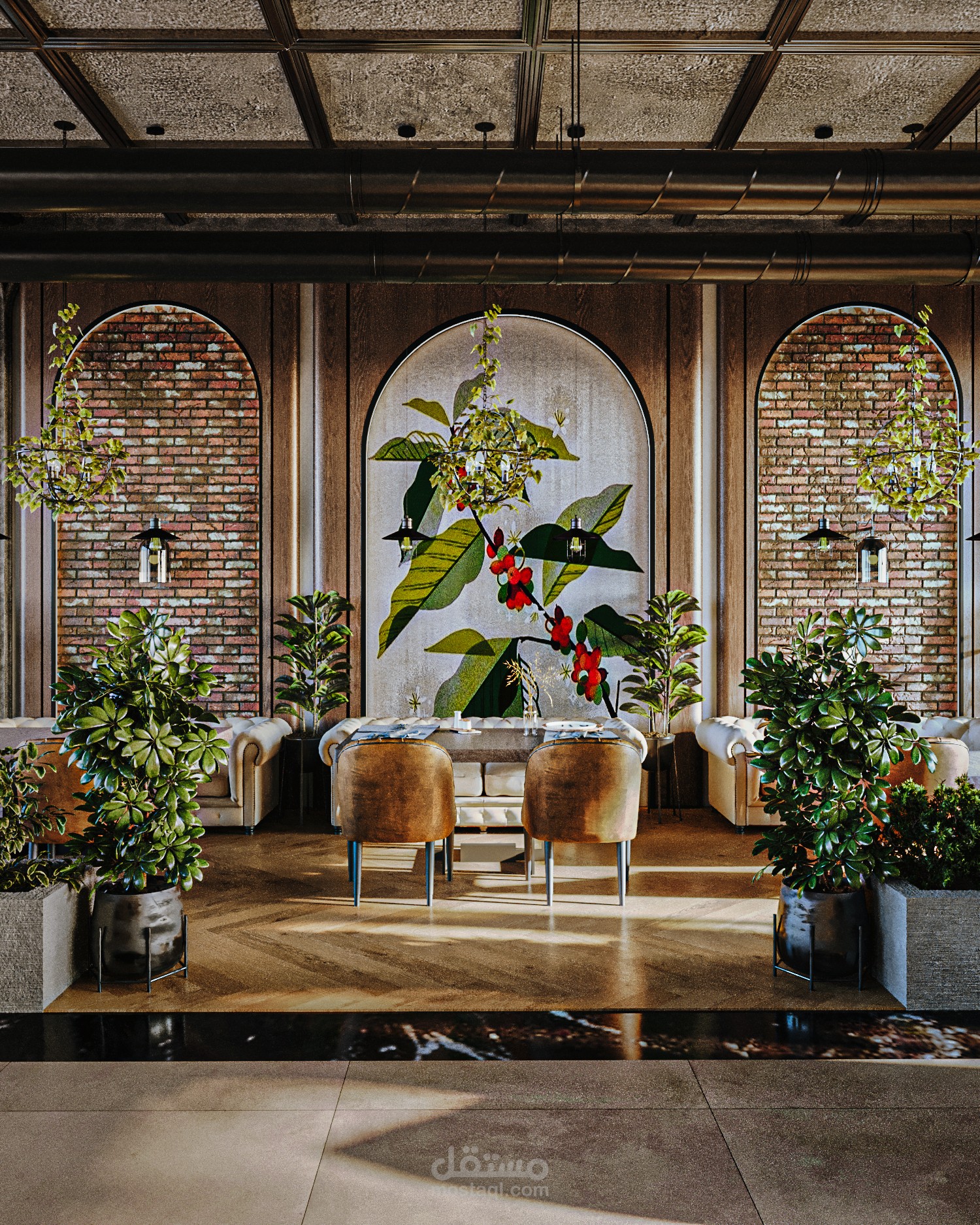 تصميم داخلي لكافية