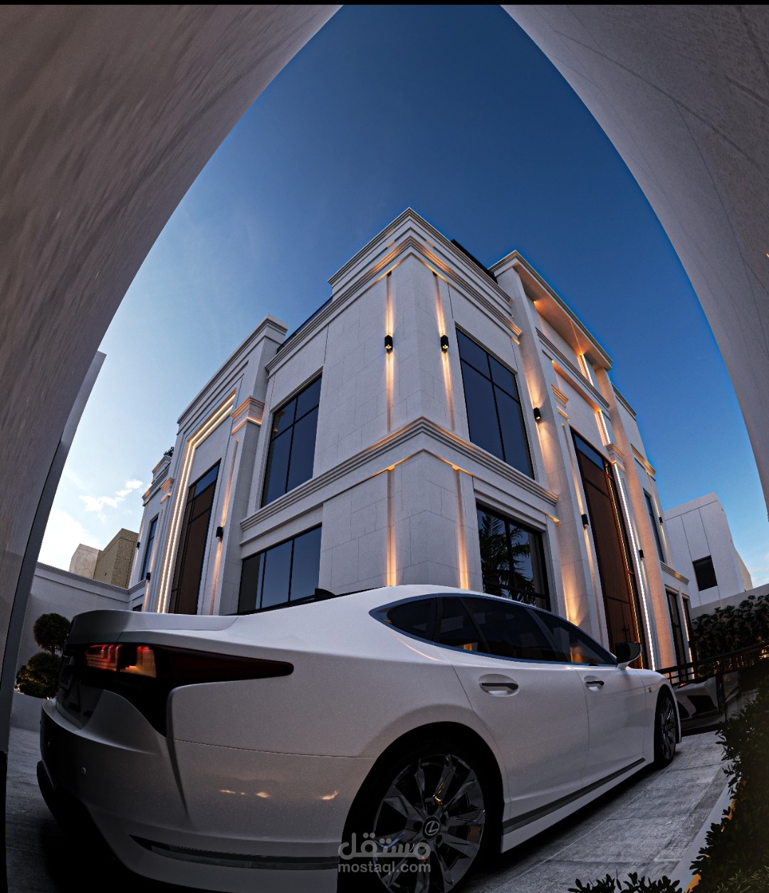 واجهات نيو كلاسيك لفلة بالمملكة العربية السعودية