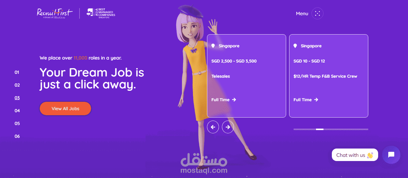 RecruitFirst - منصة توظيف وربط الشركات