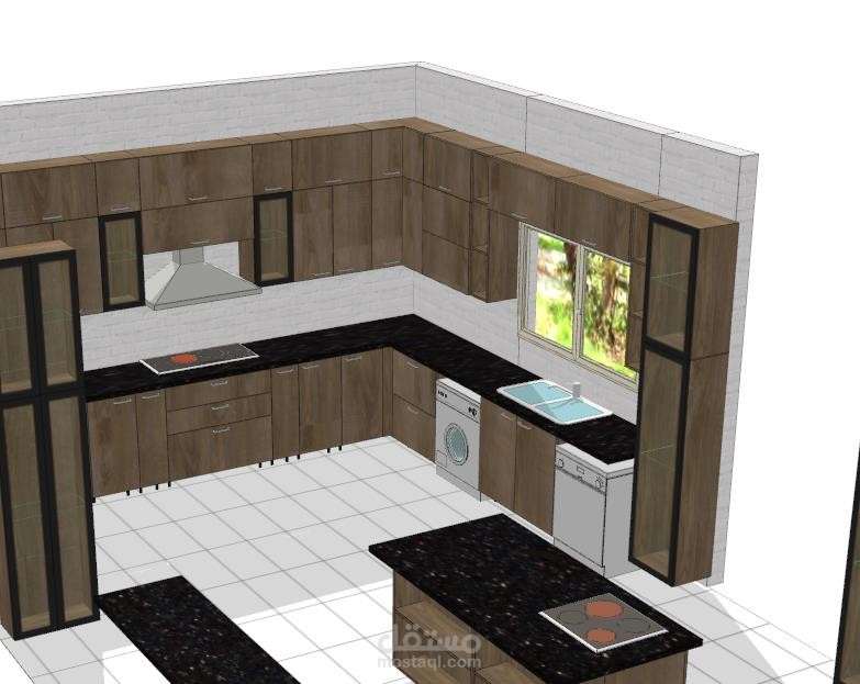 تصميم مطبخ باستخدام برنامج كيتشن درو لتصميم المطابخ والديكور
