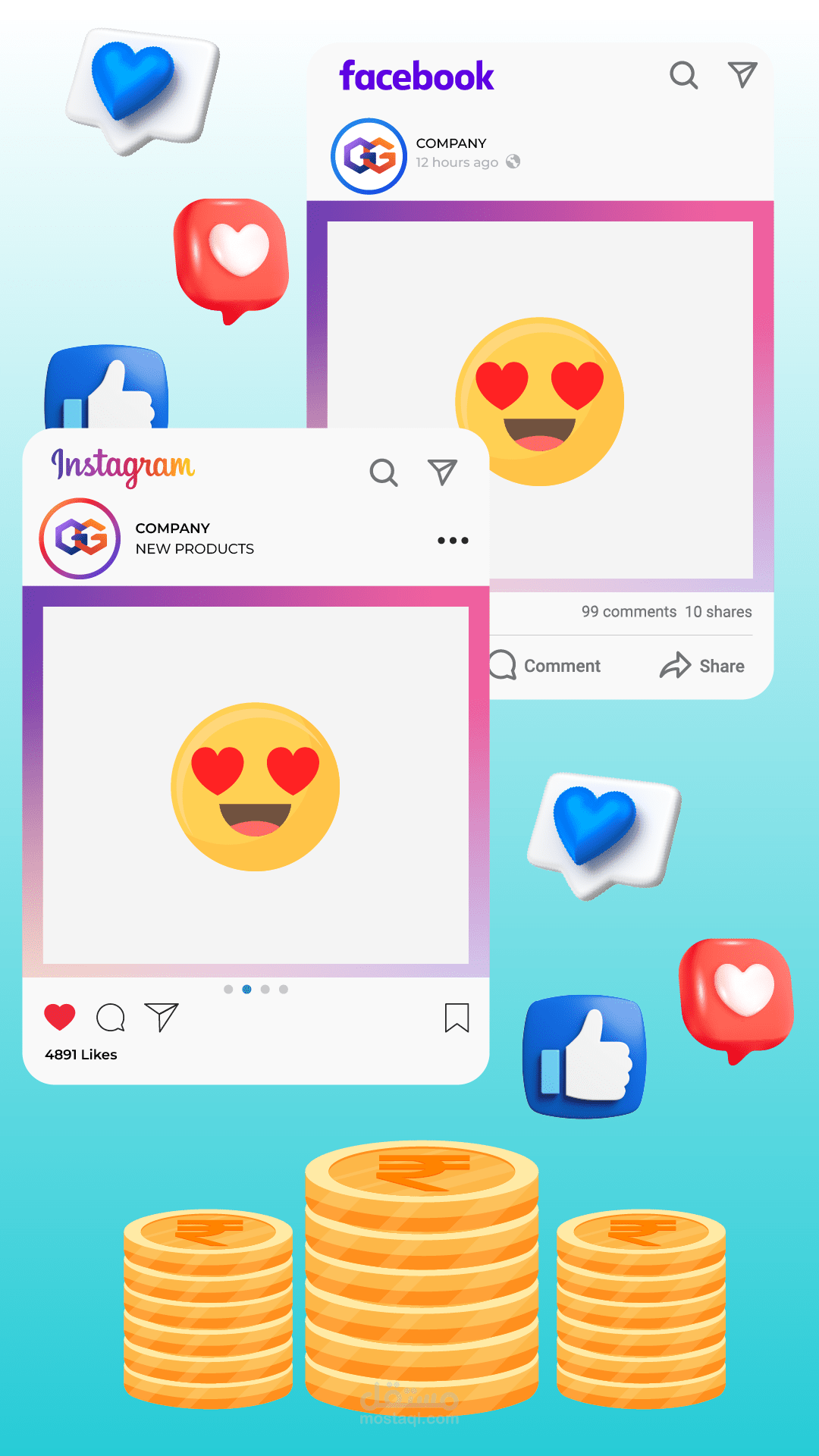 فيديو موشن جرافيك احترافي لشركة تسويق