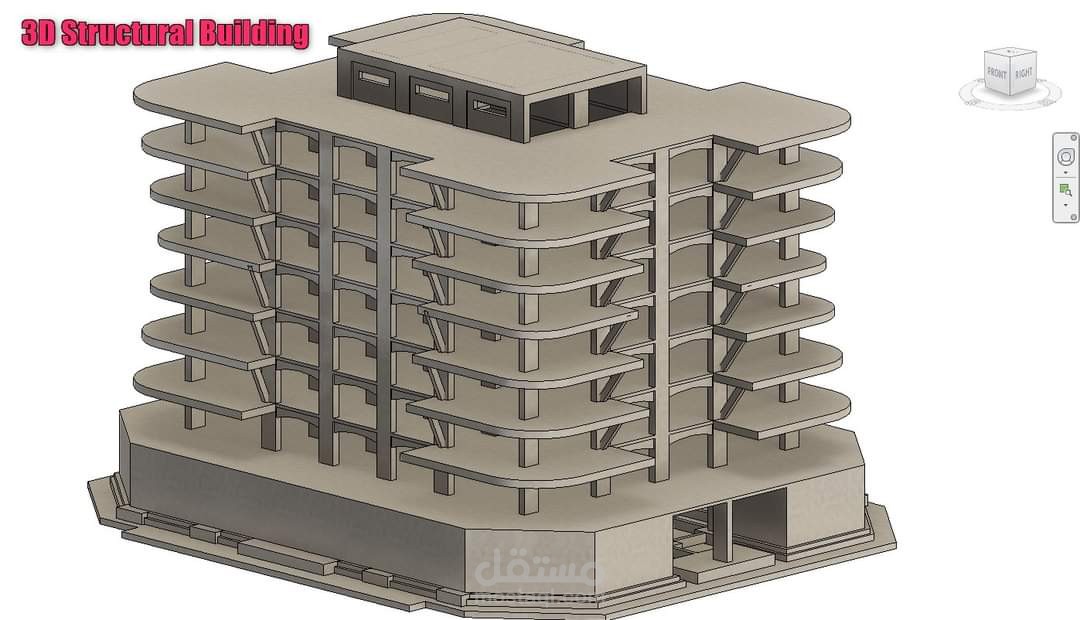 تصميم وعمل موديل انشائي ومعماري وحصر بستخدام تكنولوجيا BIM