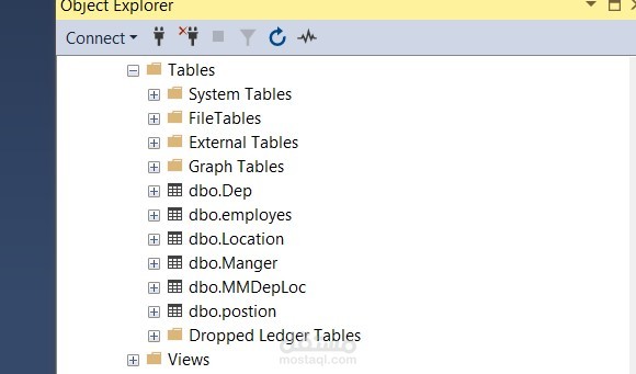 مشروع بسيط لـ SQL    لا ادارة قاعدة الموظفين