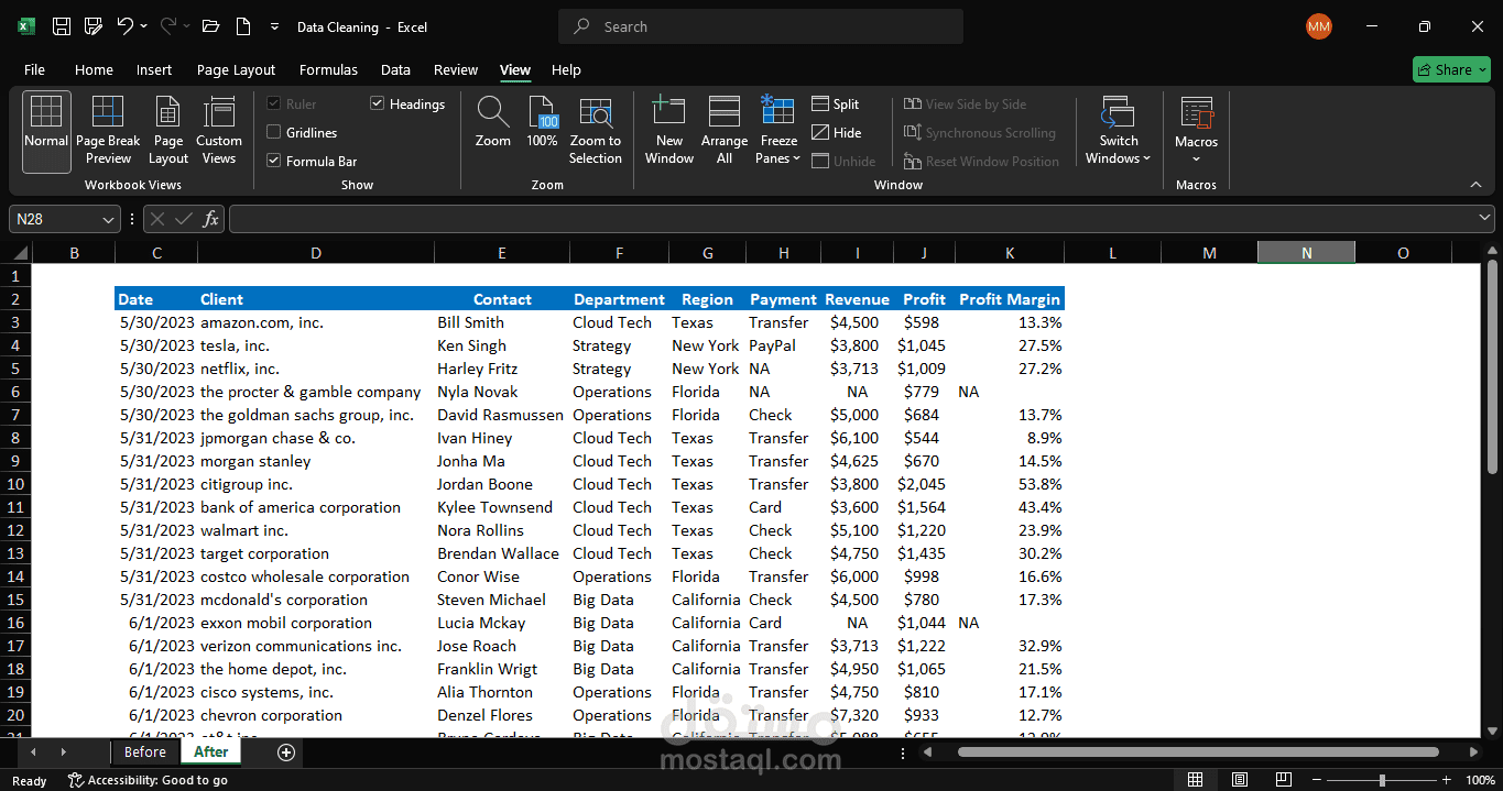Data Cleaning & Structuring Project