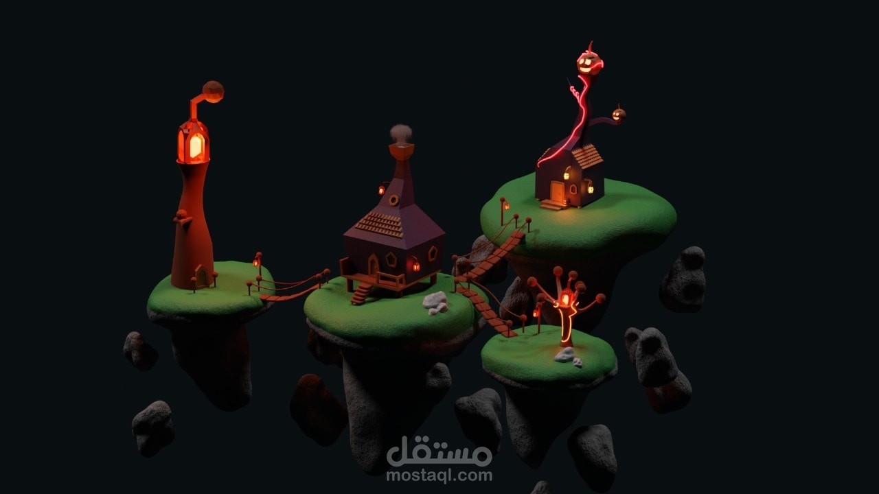 3d cartoon city design