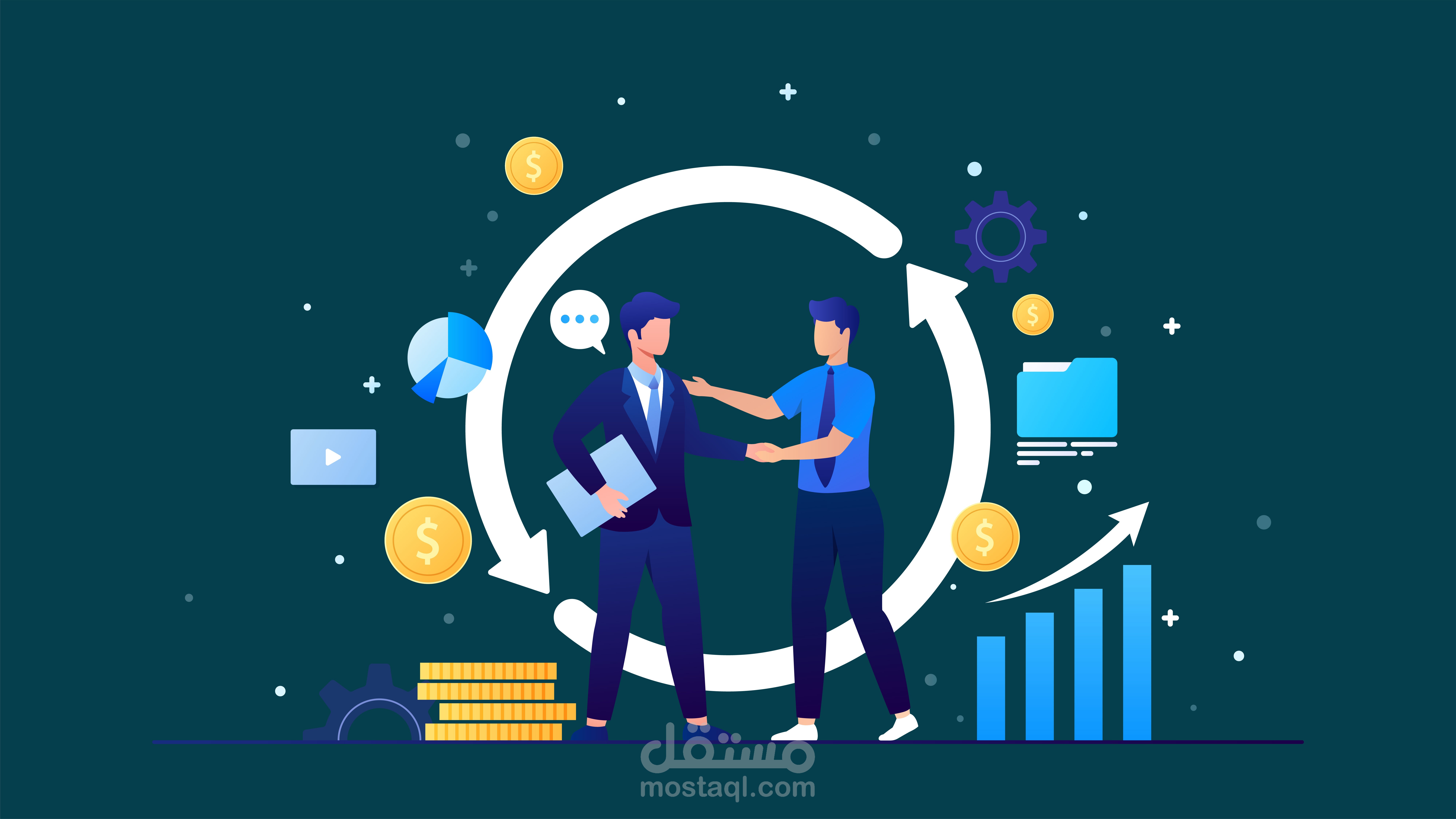 تصميم موشن جرافيك لشركة جرين مارك