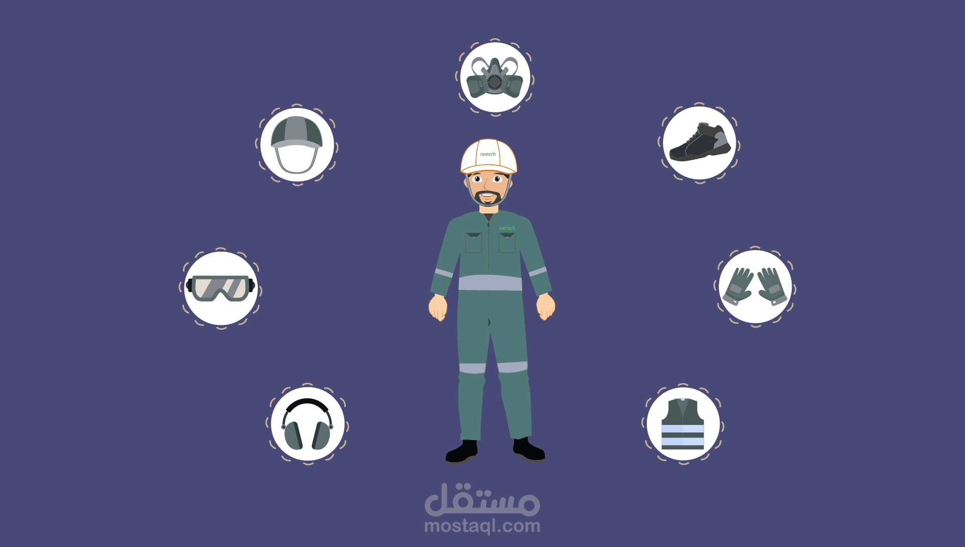 صورة GIF لإرشادات السلامة
