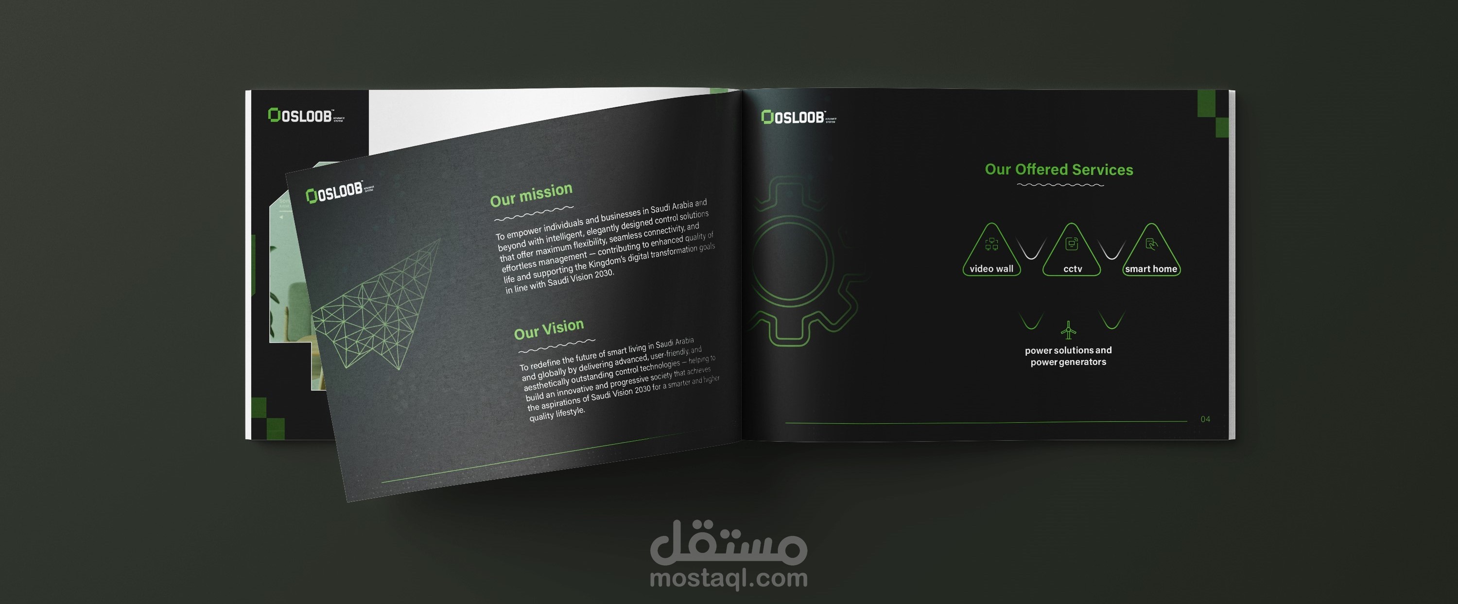 تصميم بروفايل شركة اسلوب