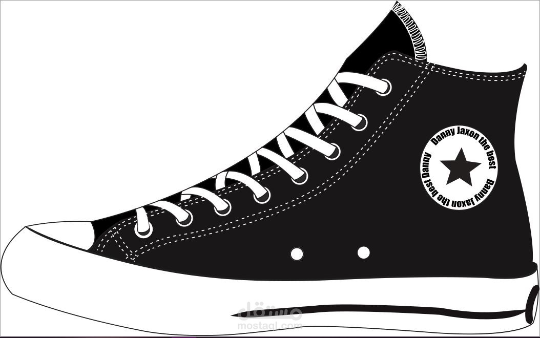 تصميم حذاء converse الشهير .