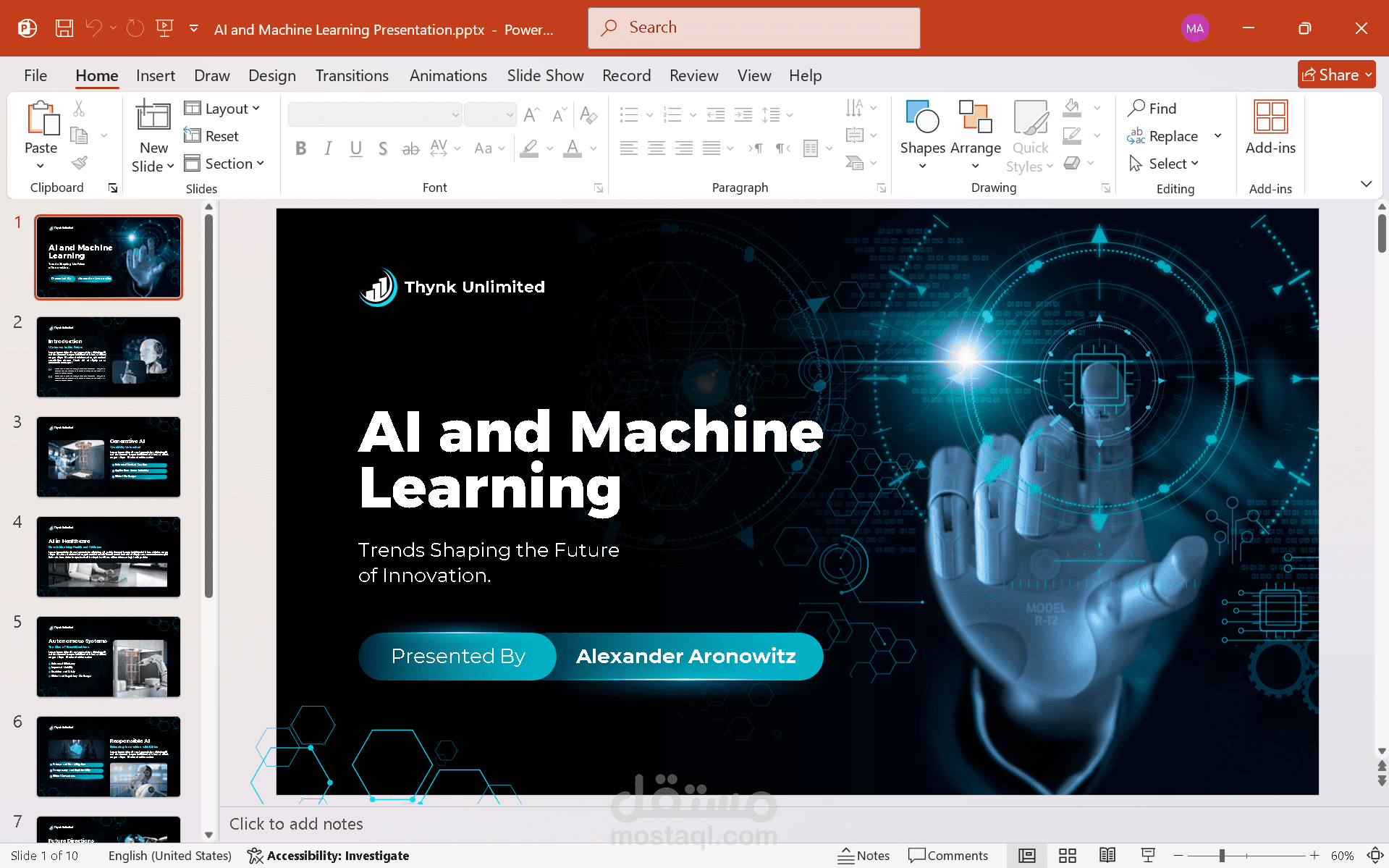 AI and Machine Learning Presentation