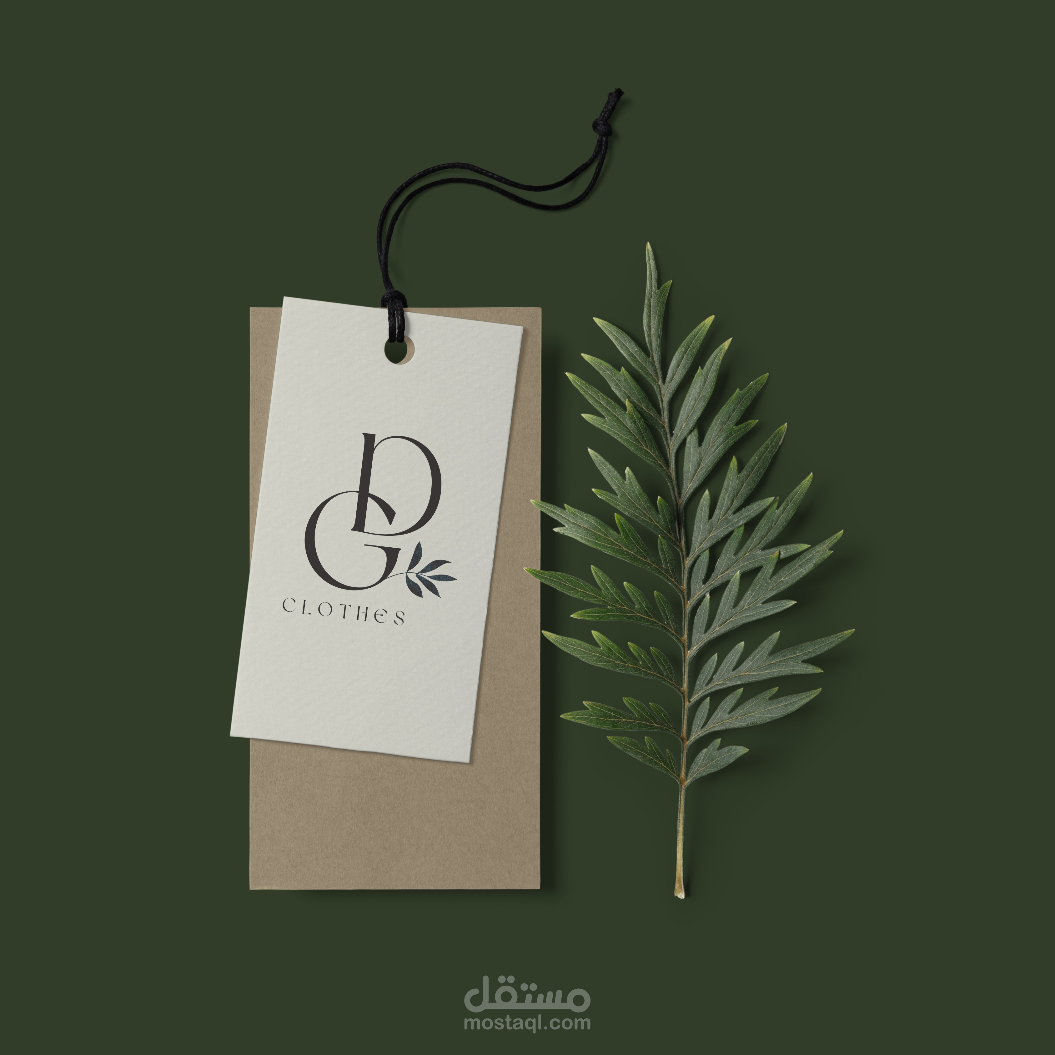 Aesthetic Logo Mockup Clothes Brand Instagram Post