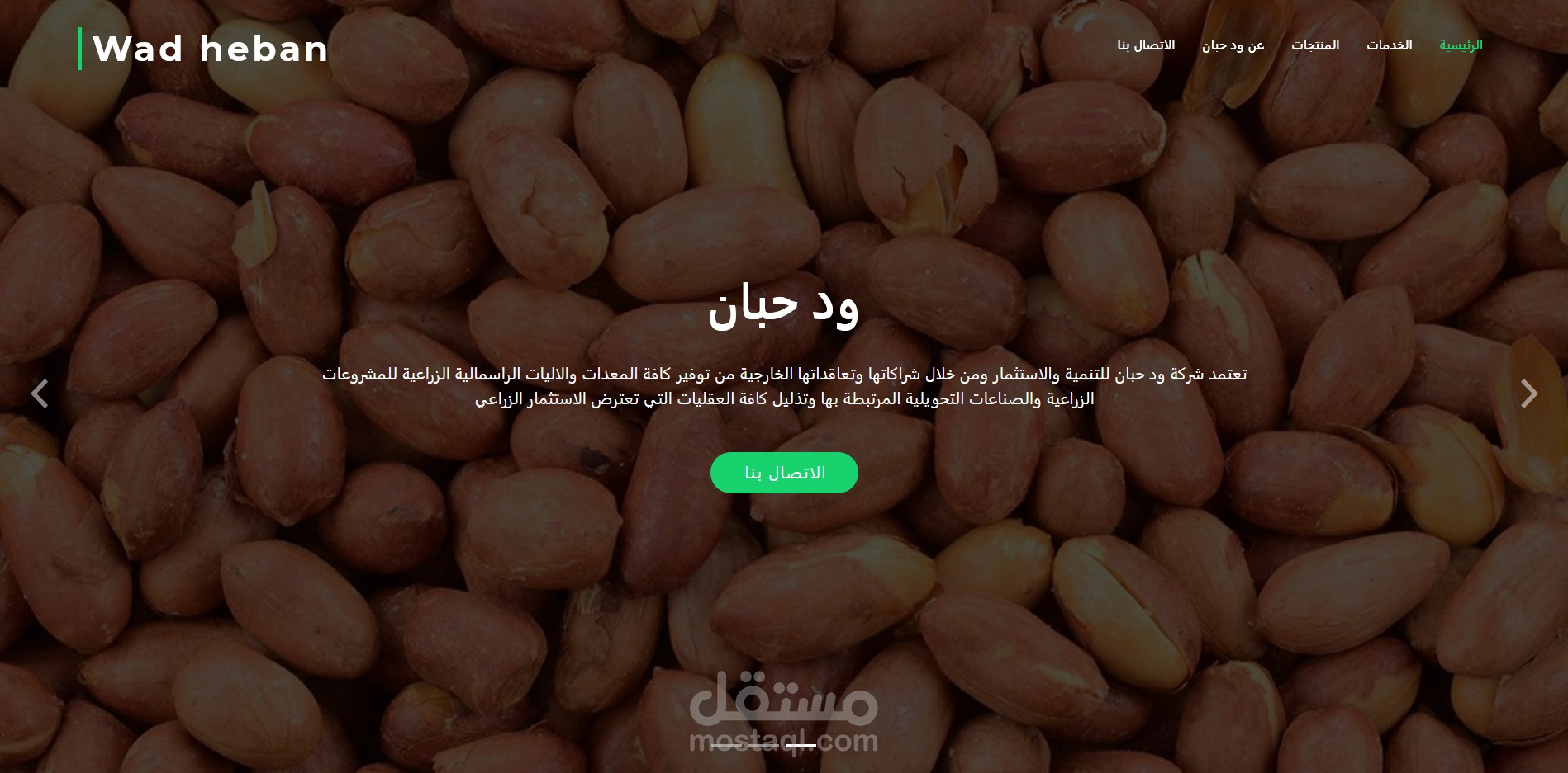 موقع لشركة متعددة الانشطة