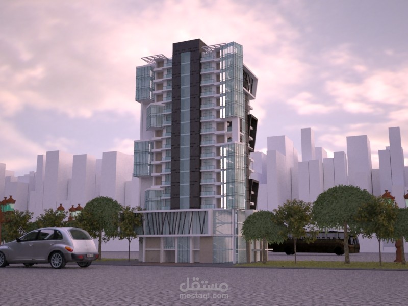 نموذج عمارة سكنية