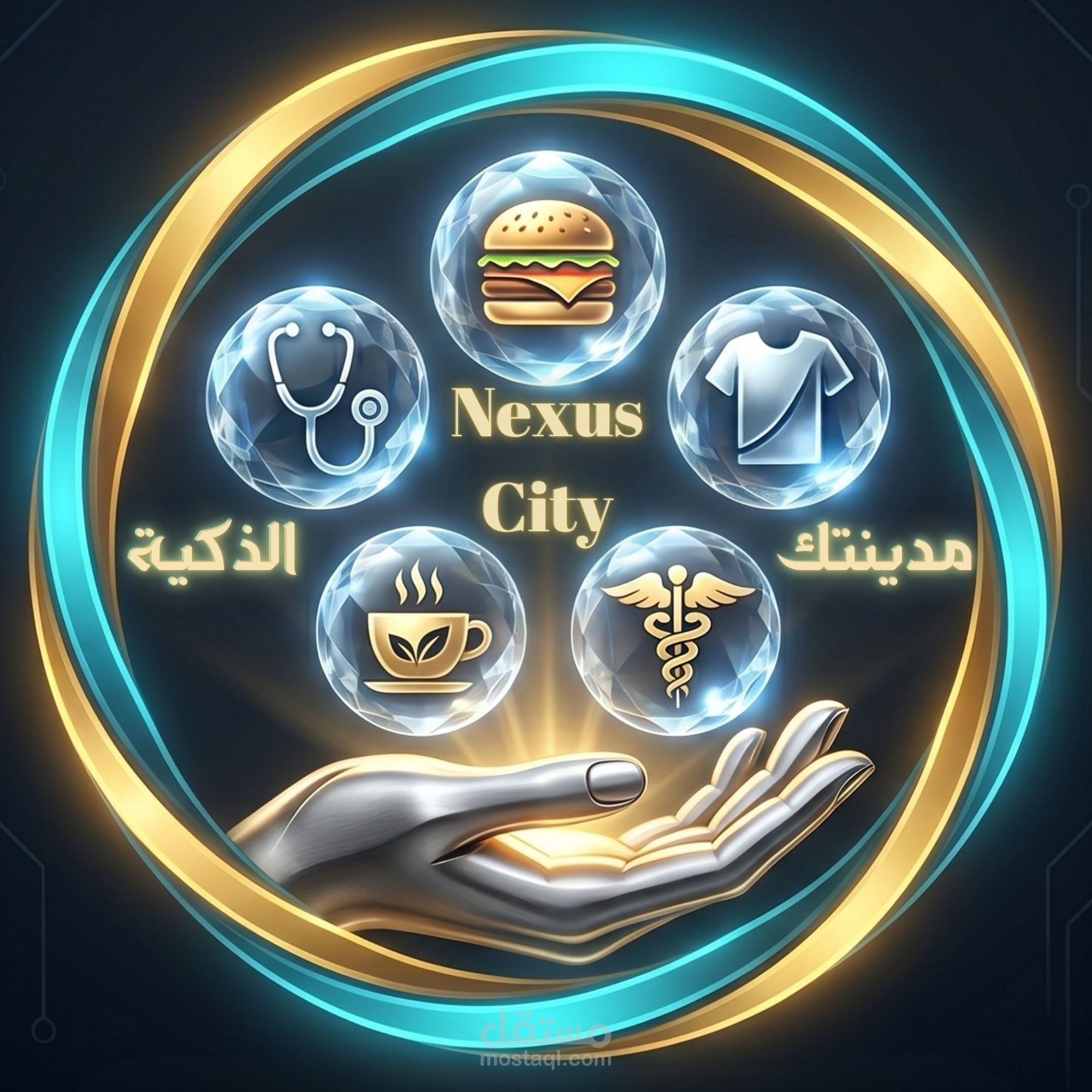Nexus City | التطبيق الشامل (Super App) لربط السكان بالخدمات والتجار