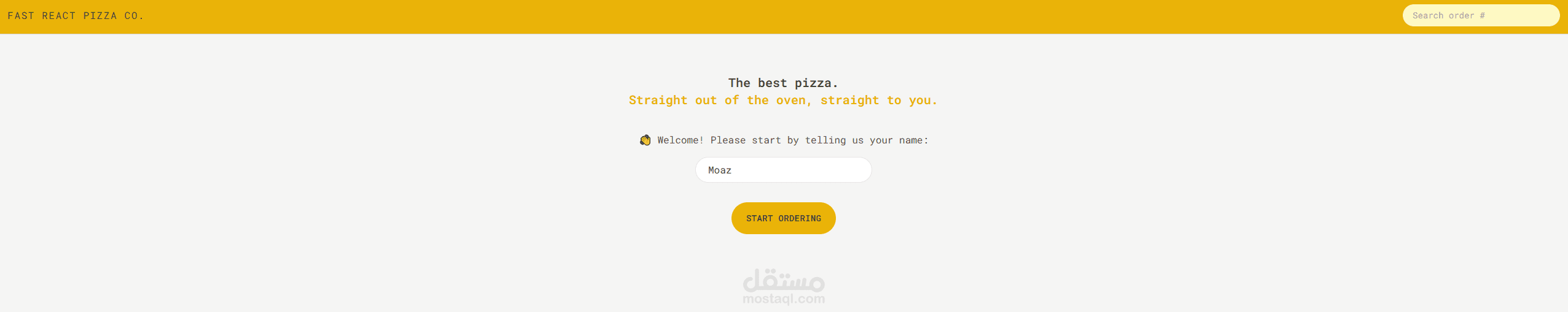 Pizza Website