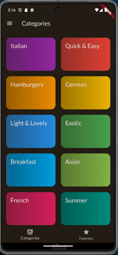 Meals Ingredients Flutter App