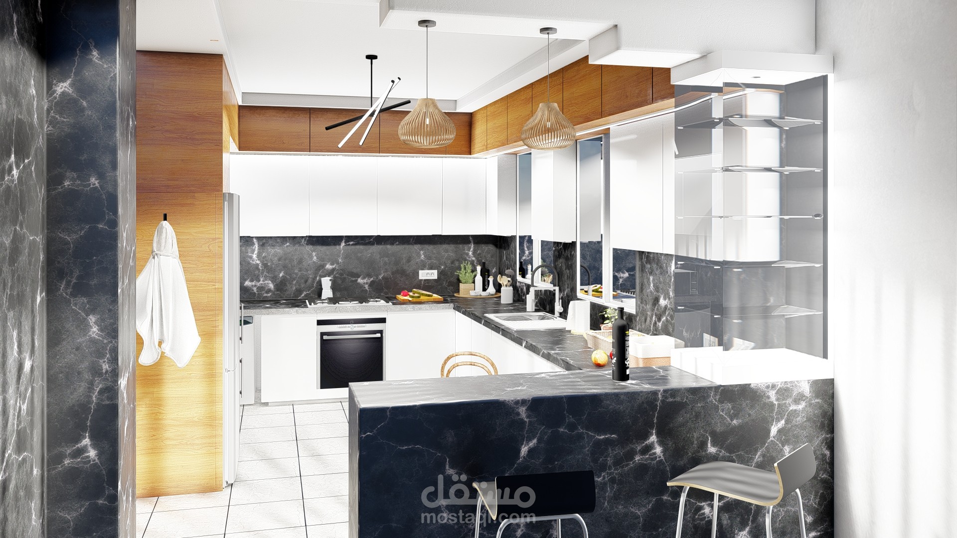 تصميم داخلي مطبخ