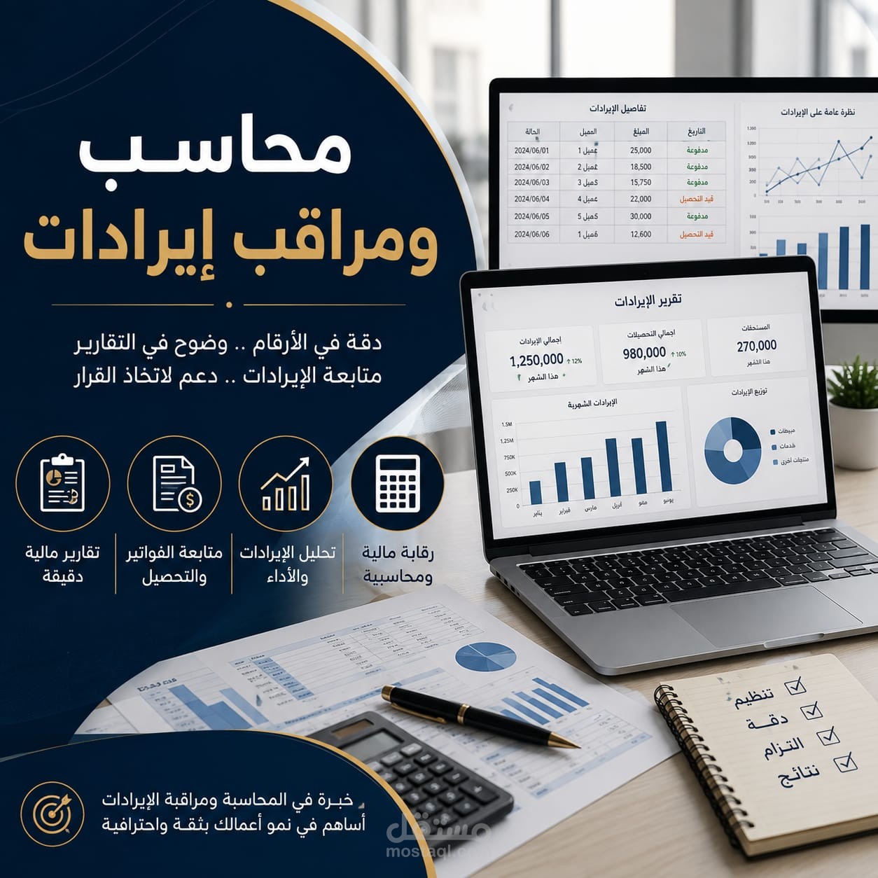 محاسب ومراقب ايرادات