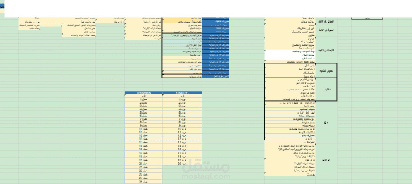 نظام محاسبة يدوي باللغة العربية (Excel فقط)