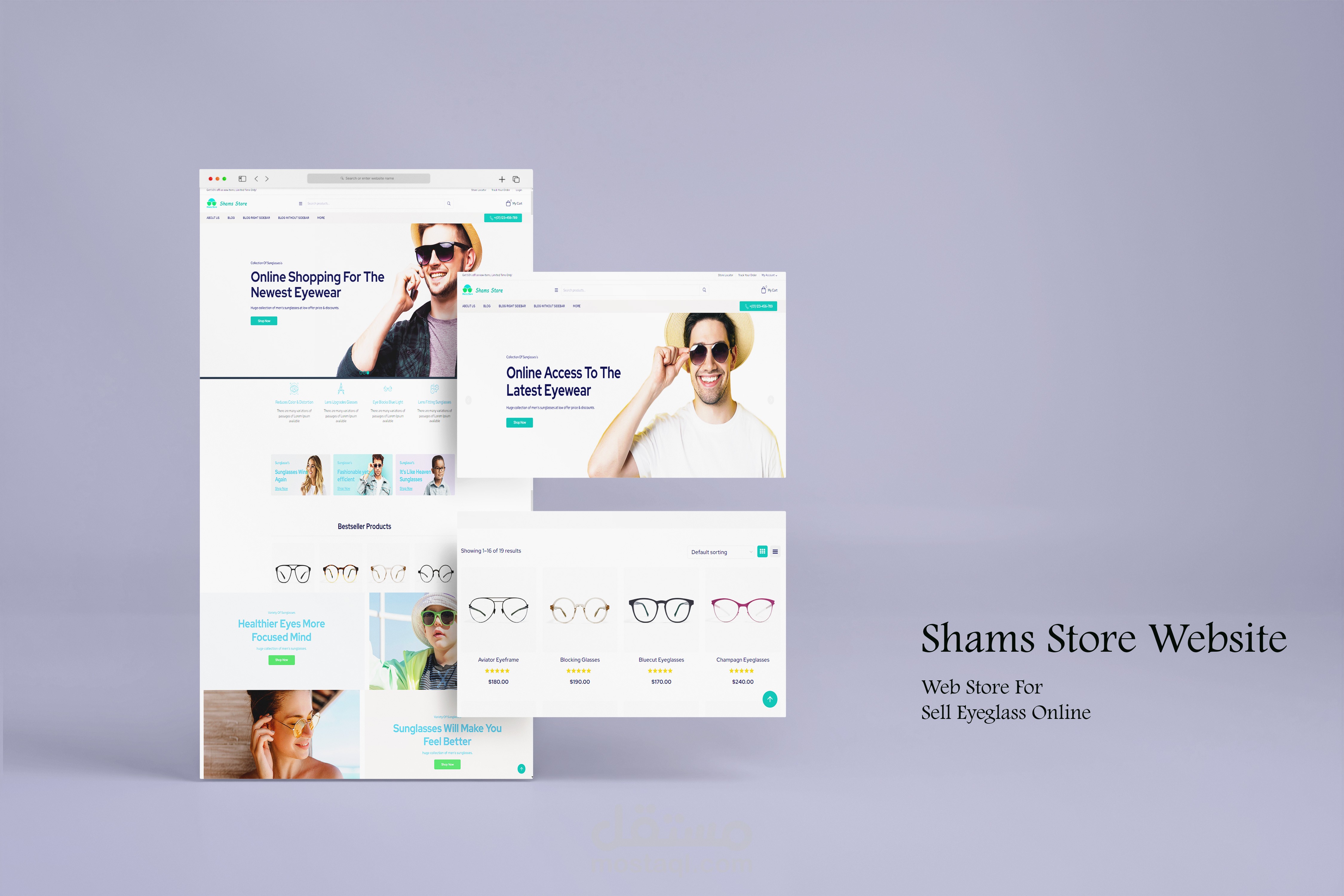 Website Store For Selling Eyeglass Online