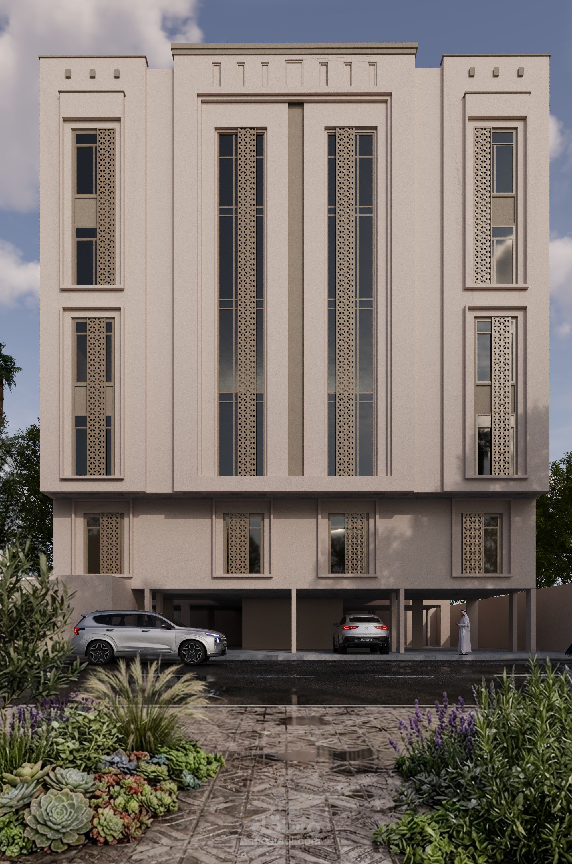 حساب كميات لعمارة  سكنية جدة