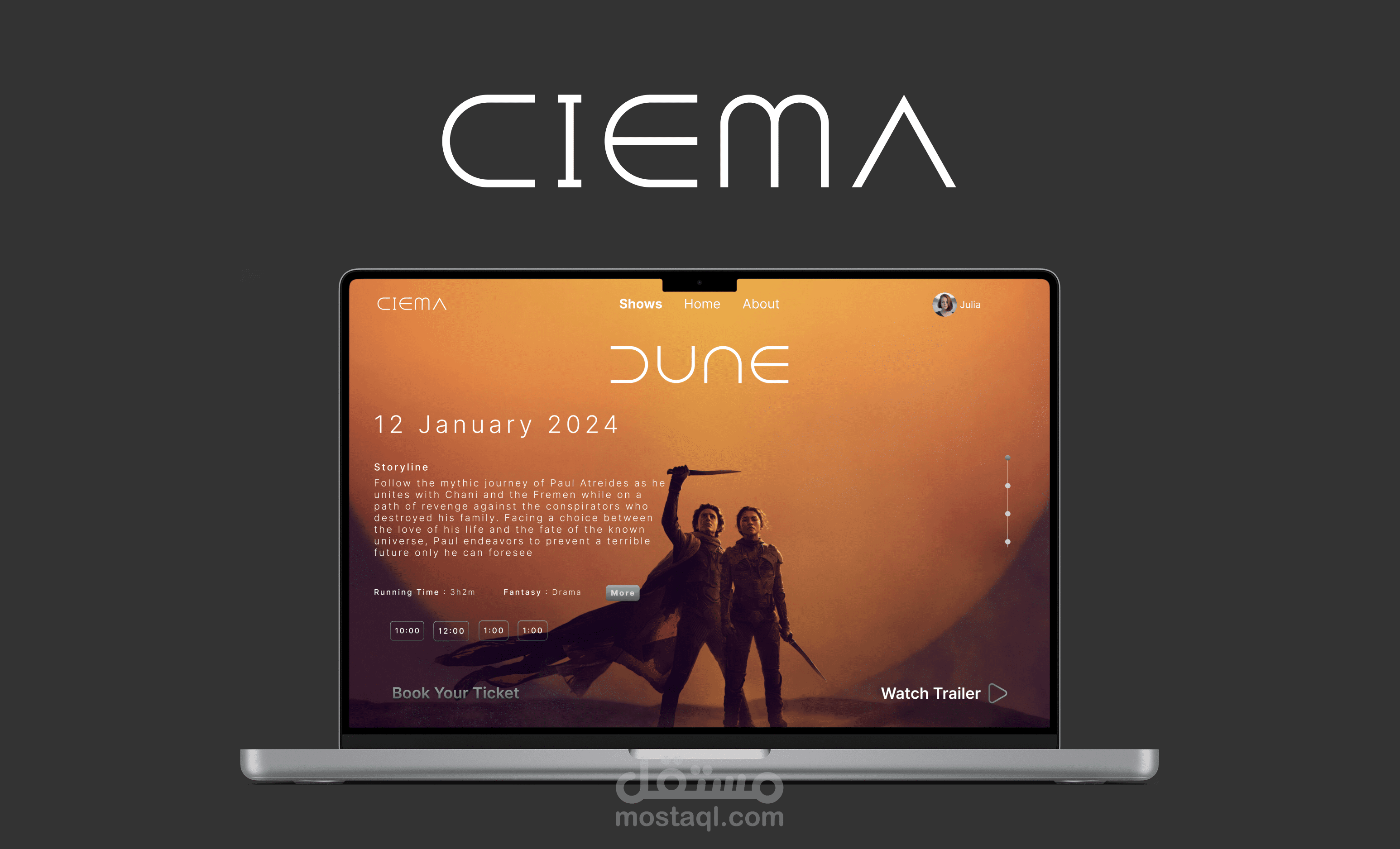 Ciema / Movie Ticket Booking Website