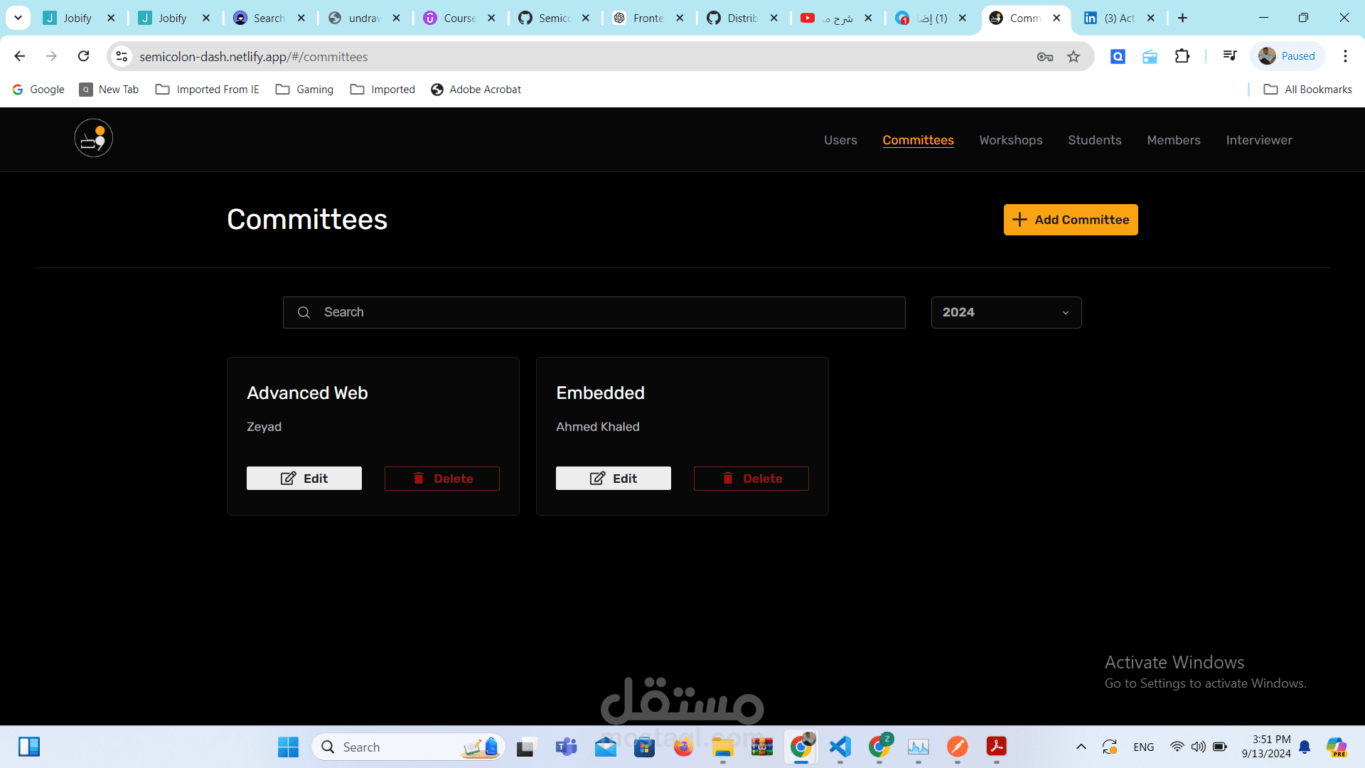 Semicolon Admin  Dashboard