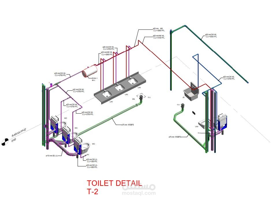 toilet detail Revit