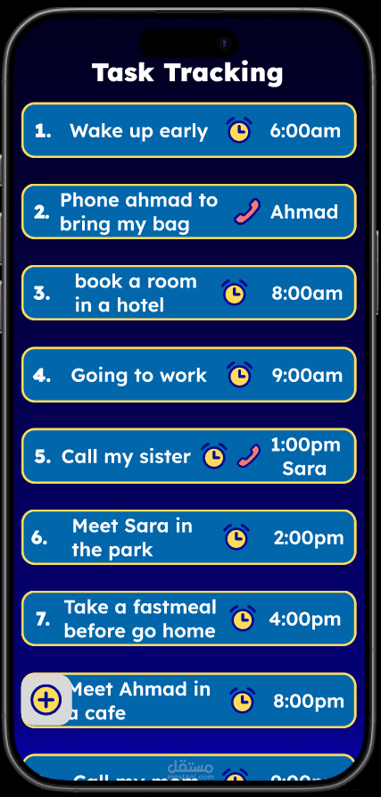 Tracking task