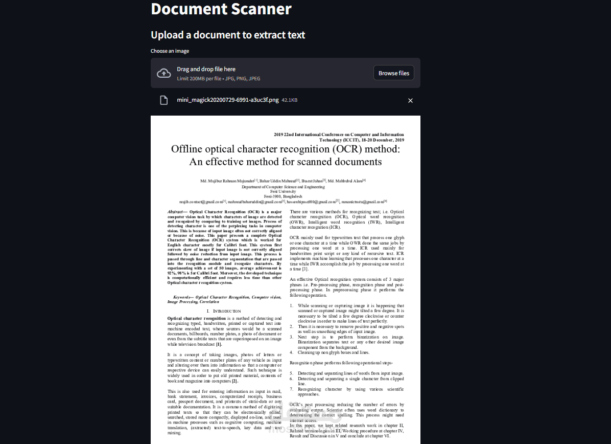 Optical Character Recognition