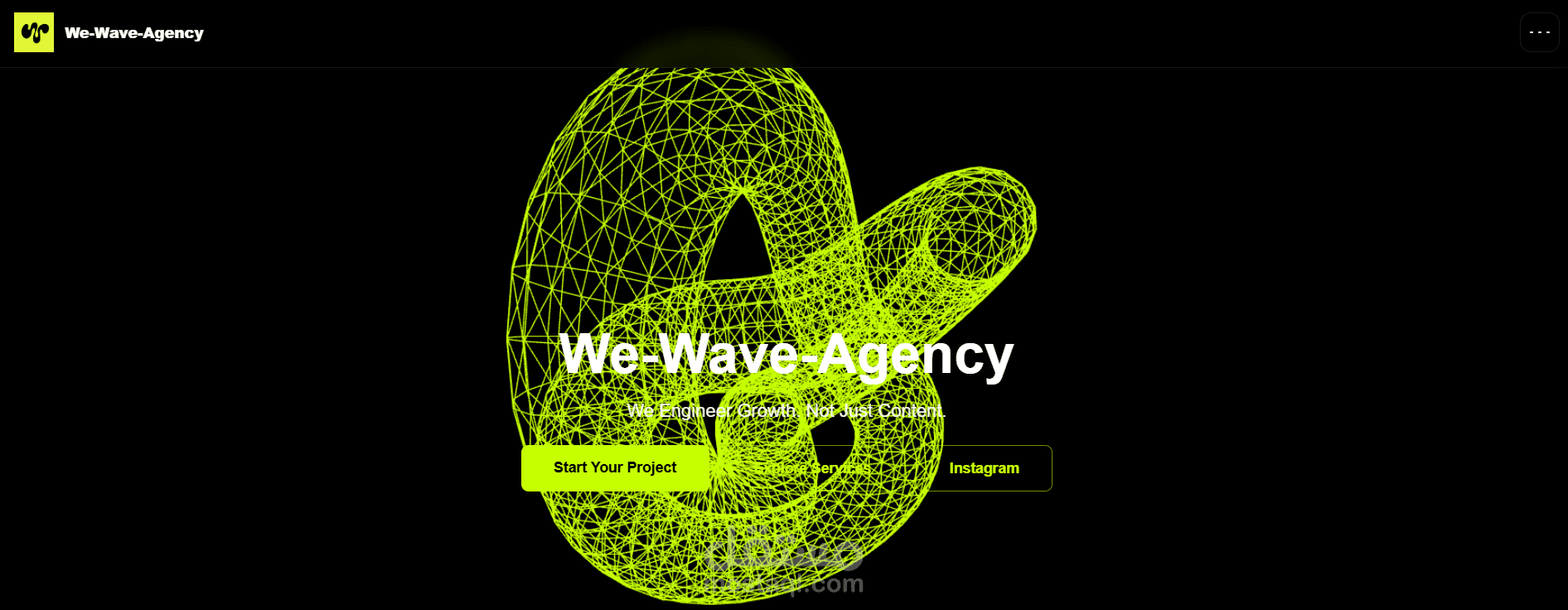 We Wave Agency Website