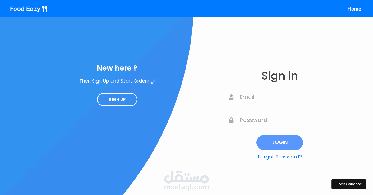 Login & Registration Pages (React.js)
