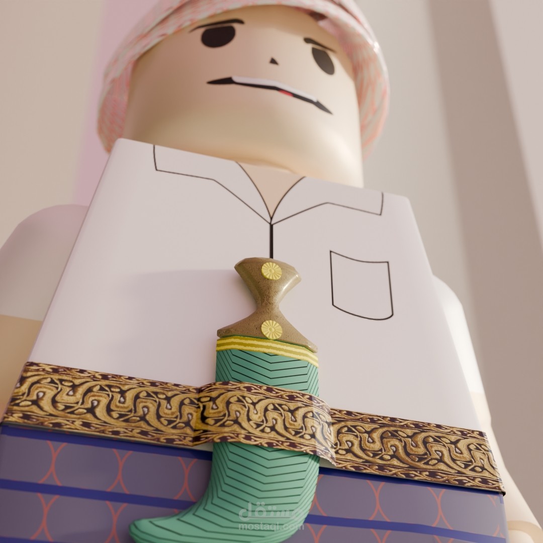 عمل شخصيه ليجو بالزي اليمني