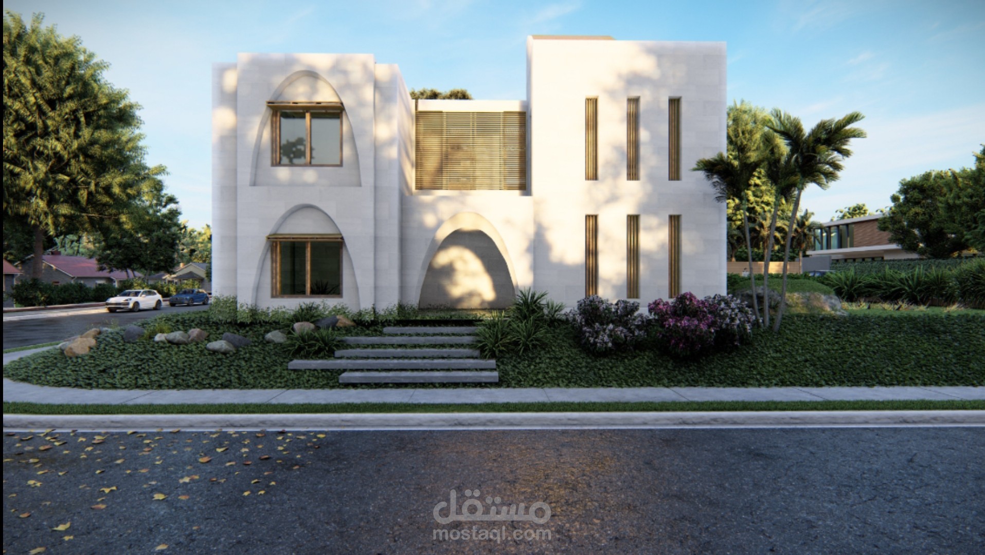 تصميم فيلا سكنيه بالامارات