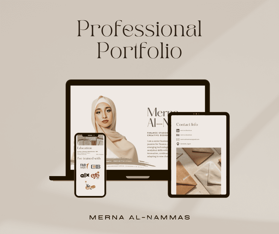 Portfolio Website  - تصميم موقع معرض أعمال