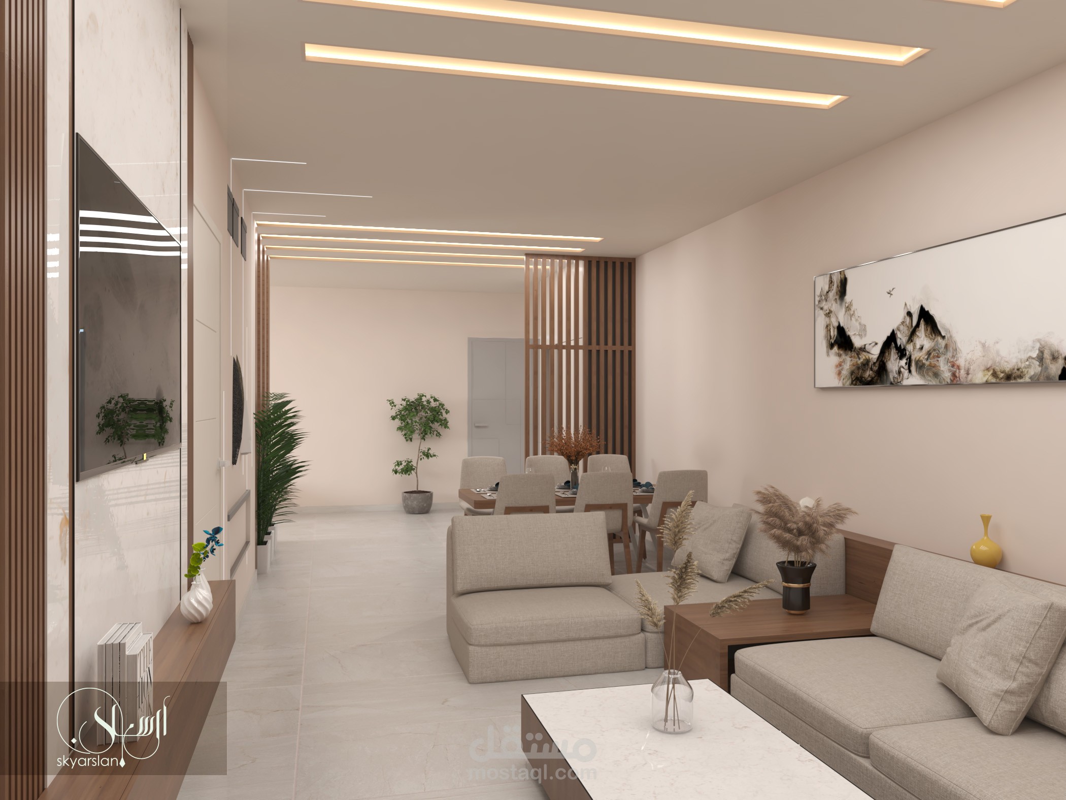 تصميم شقة في مبنى سكني