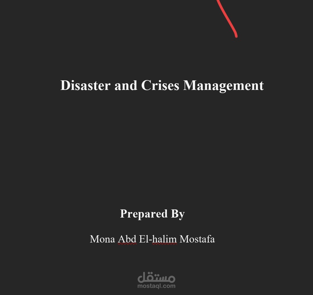 Disaster and crisis management