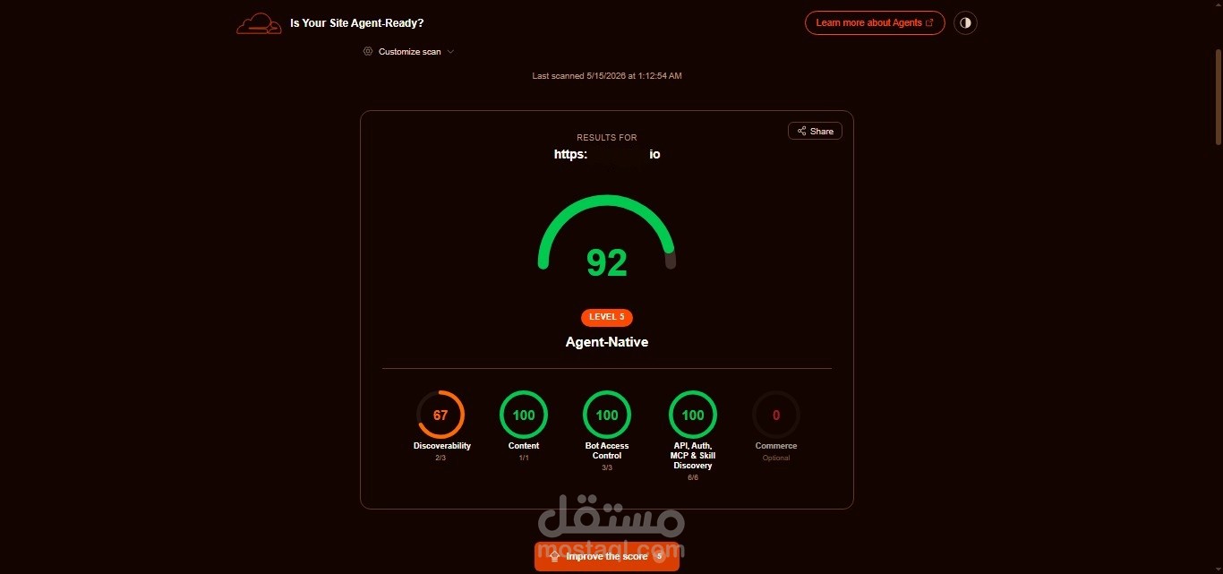 رفع تقييم موقع ووردبريس ليكون جاهز لاستقبال وكلاء الذكاء الاصطناعي AI Agent Ready