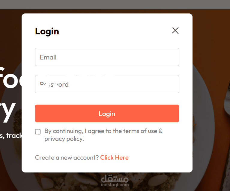 food delivery application