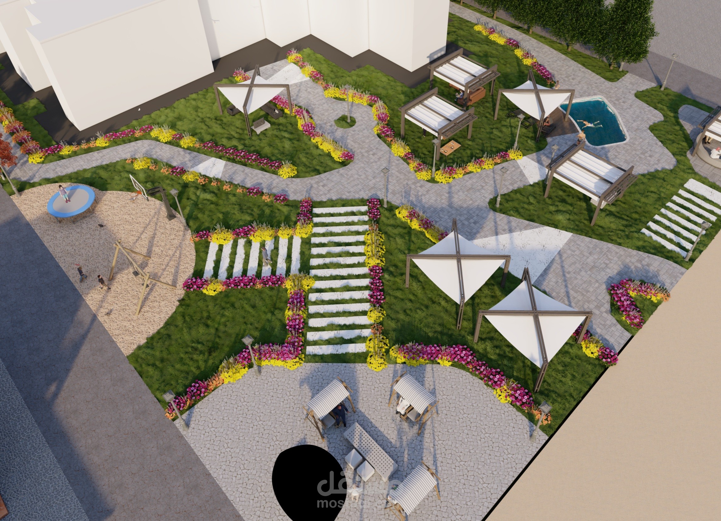 Design for a garden villa