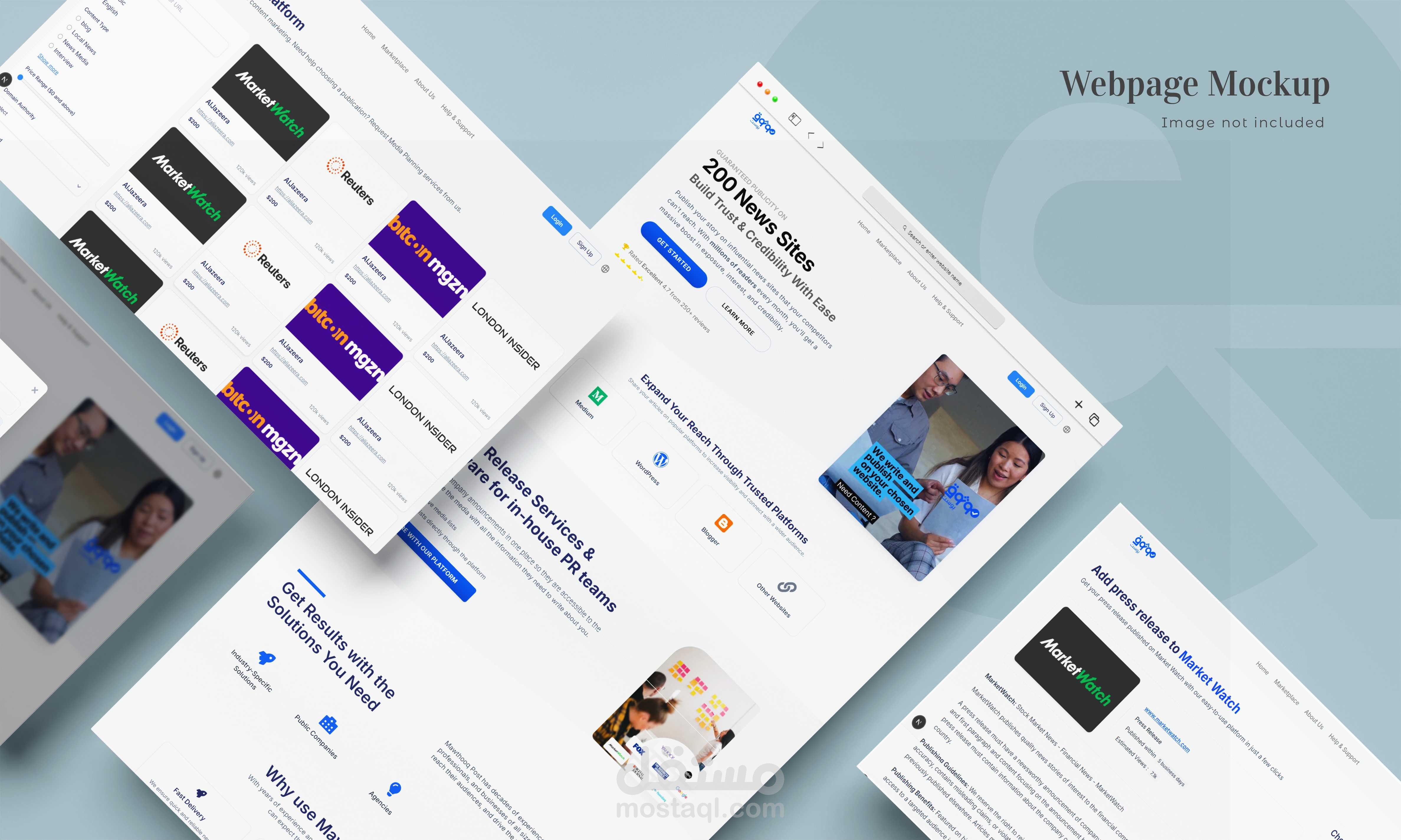 منصة "موثوق جيست بوست" – نظام متكامل لخدمات النشر والمحتوى مع لوحة تحكم ثنائية